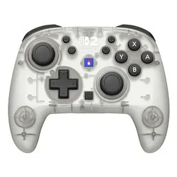 Gamepad SWITCH 2 Horipad Turbo Wireless Frost White Ice Clear 1200906 - immagine 1