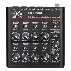 Mixer disc jockey MXS 8PC Black - immagine 1