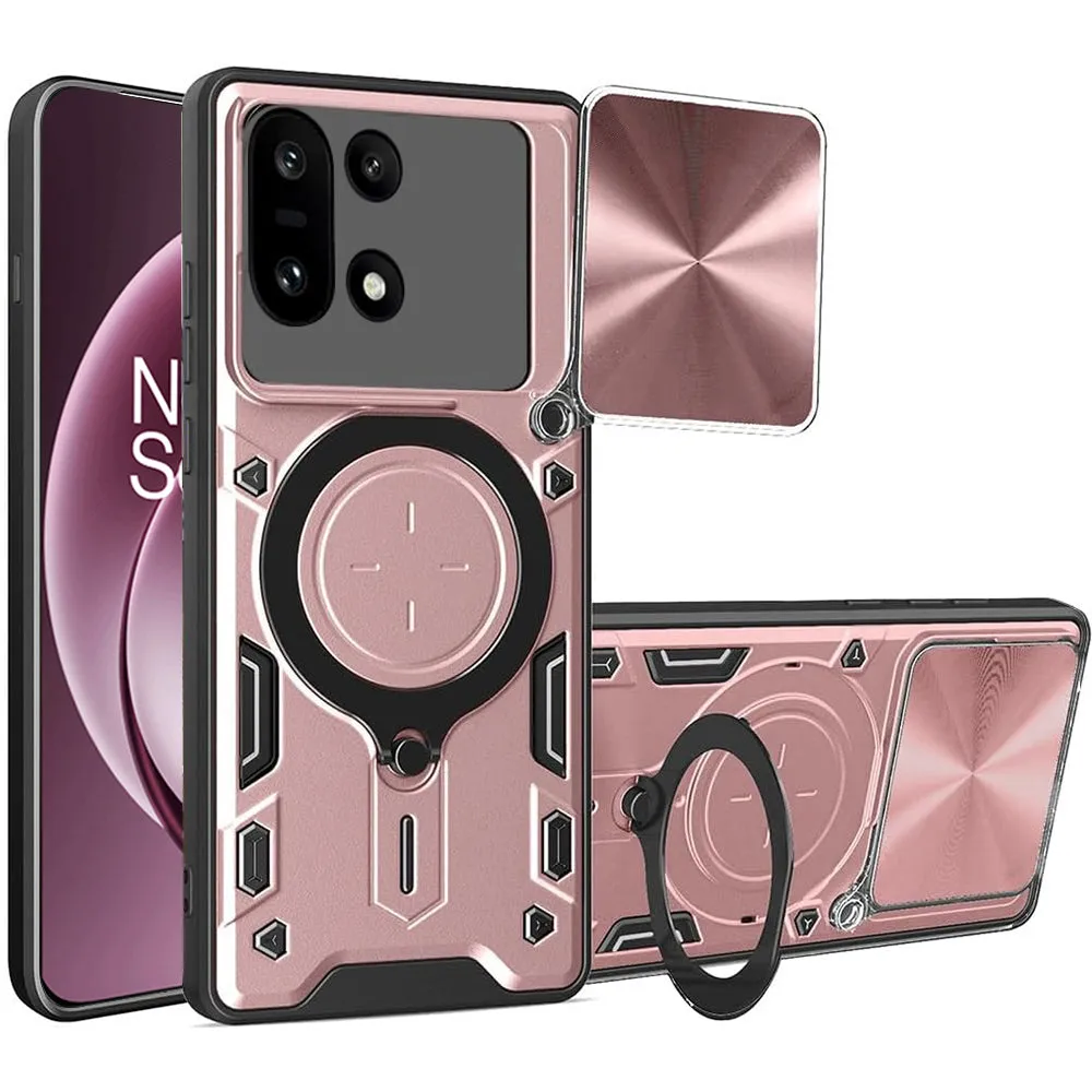 Custodia per OnePlus 15, Techsuit, CamGuard Pro, Rosa Dorato - immagine 1