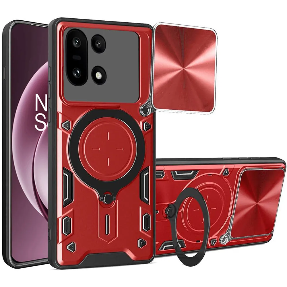 Custodia per OnePlus 15, Techsuit, CamGuard Pro, Rossa - immagine 1