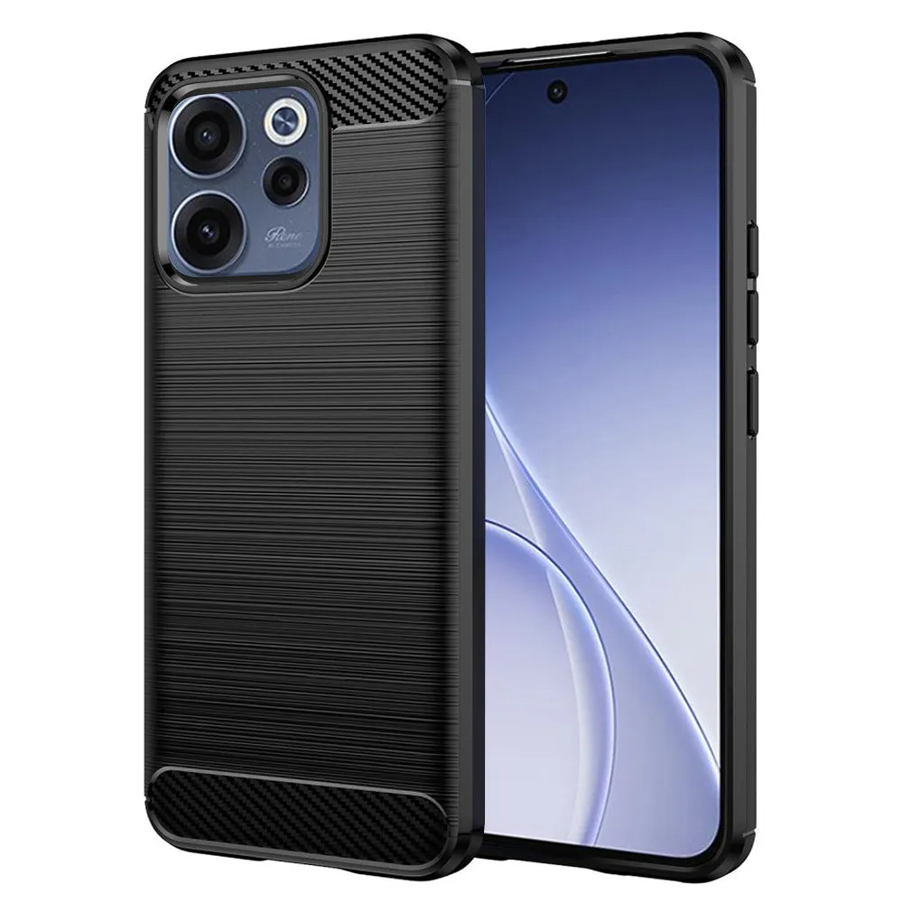 Custodia per Oppo Reno15 FS / Reno15 F, Techsuit, Carbonio, Nera - immagine 1