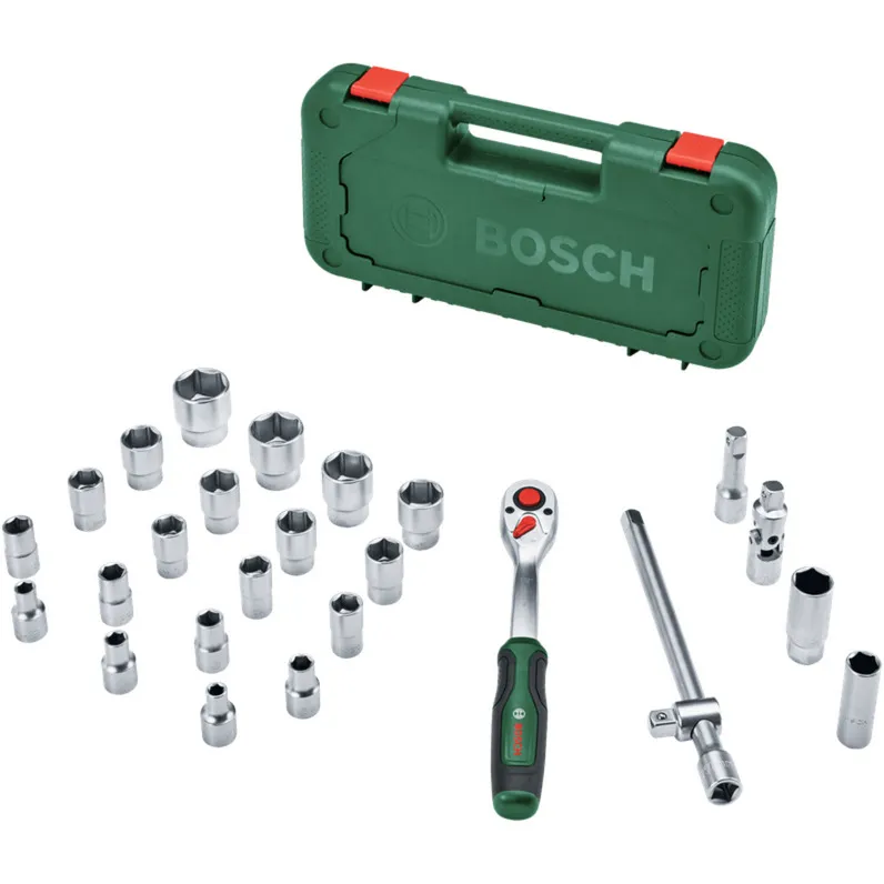 Set di cricchetto 1/2" con chiavi a bussola, 25 pezzi, chiave combinata - immagine 1