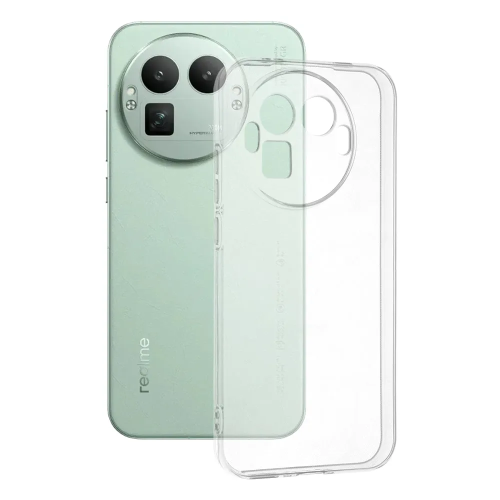 Custodia per Realme GT 8 Pro, Techsuit, Foro Rotondo Trasparente per la Fotocamera, Trasparente - immagine 1