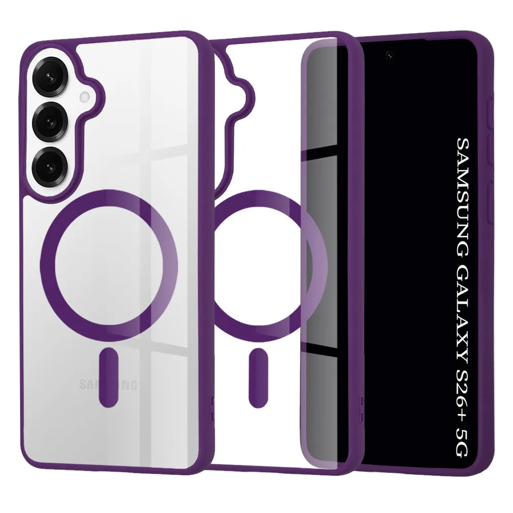 Custodia MagSafe per Samsung Galaxy S26 Plus S947, Techsuit, Pro, Viola - immagine 1