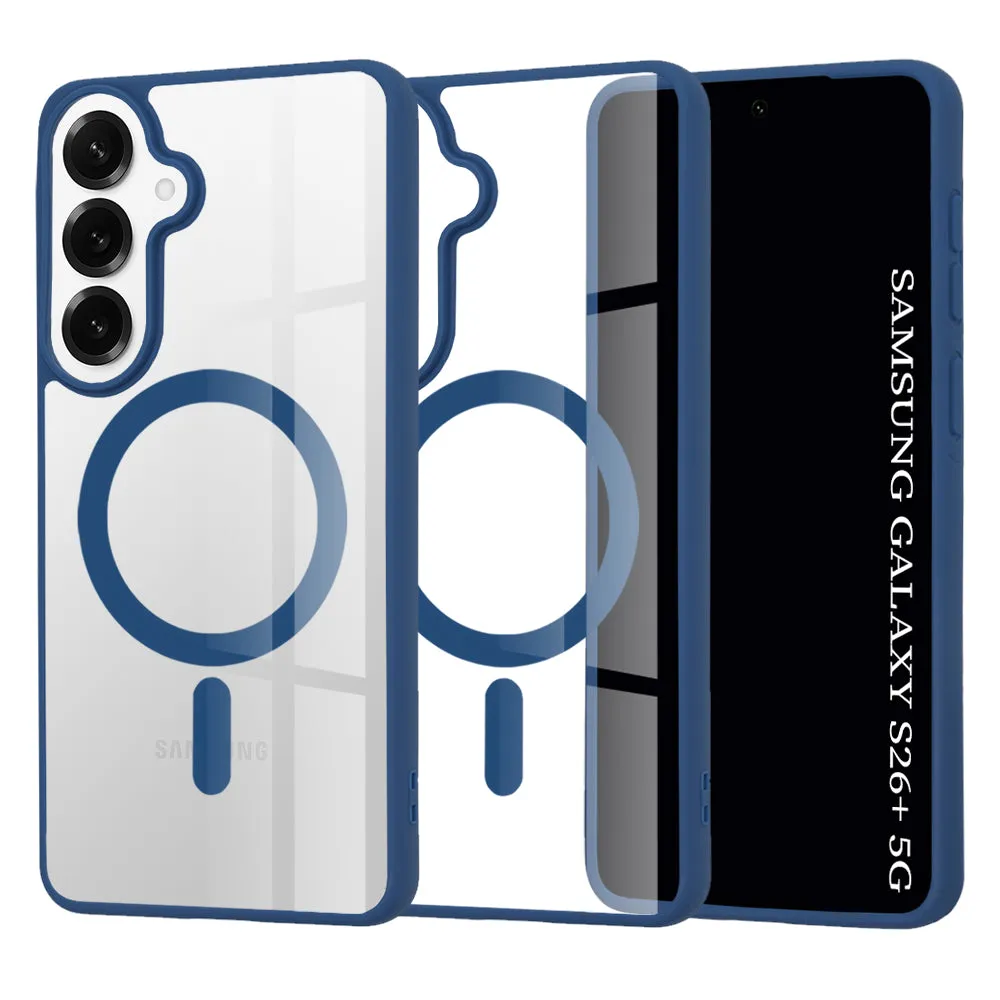 Custodia MagSafe per Samsung Galaxy S26 Plus S947, Techsuit, Pro, Blu - immagine 1