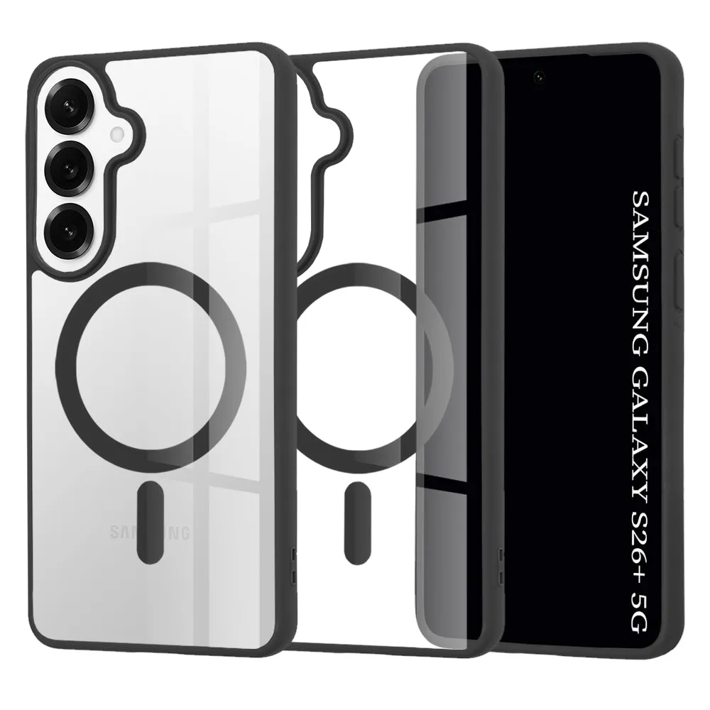 Custodia MagSafe per Samsung Galaxy S26 Plus S947, Techsuit, Pro, Nera - immagine 1