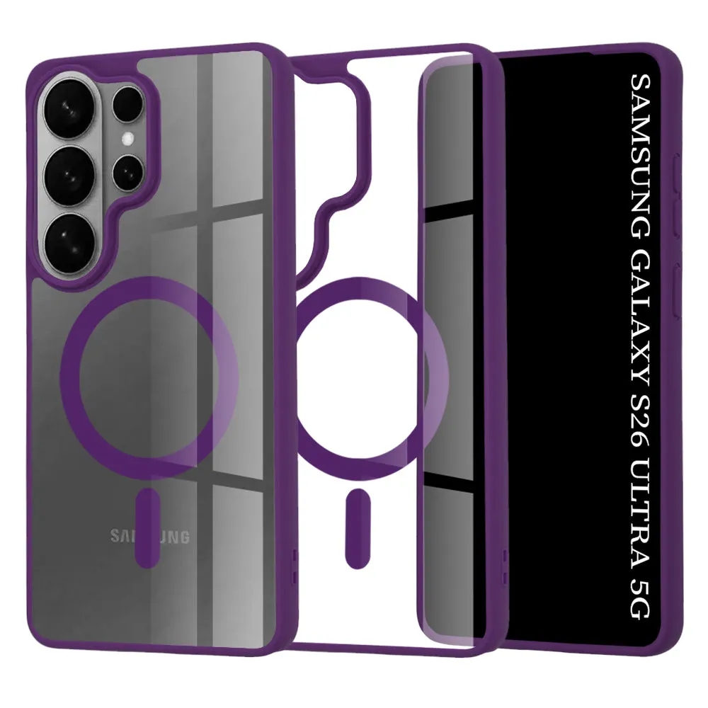 Custodia MagSafe per Samsung Galaxy S26 Ultra S948, Techsuit, Pro, Viola - immagine 1