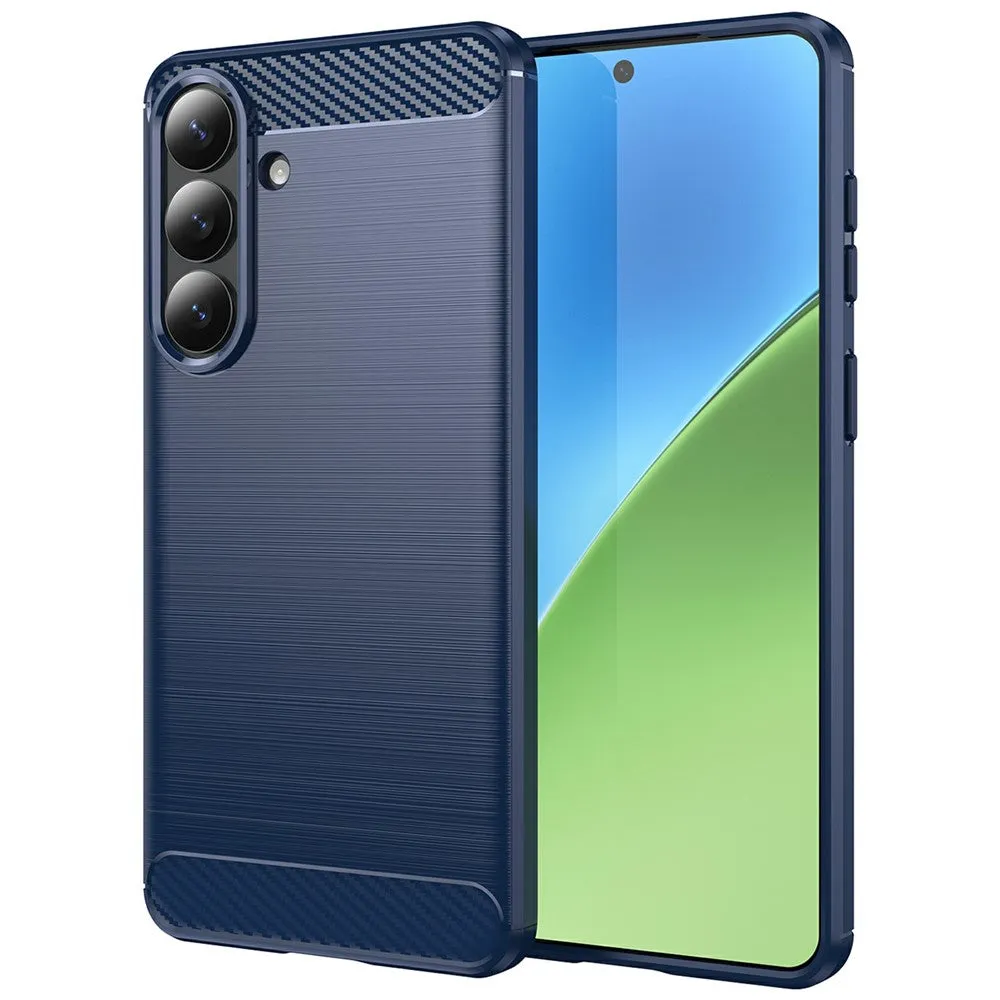 Custodia per Samsung Galaxy S26 Plus S947, Techsuit, Carbonio, Blu - immagine 1