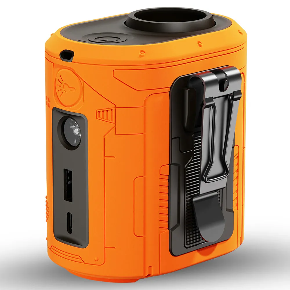 Ventilatore Portatile Techsuit Z14 con batteria esterna 5000mAh, Arancione - immagine 1