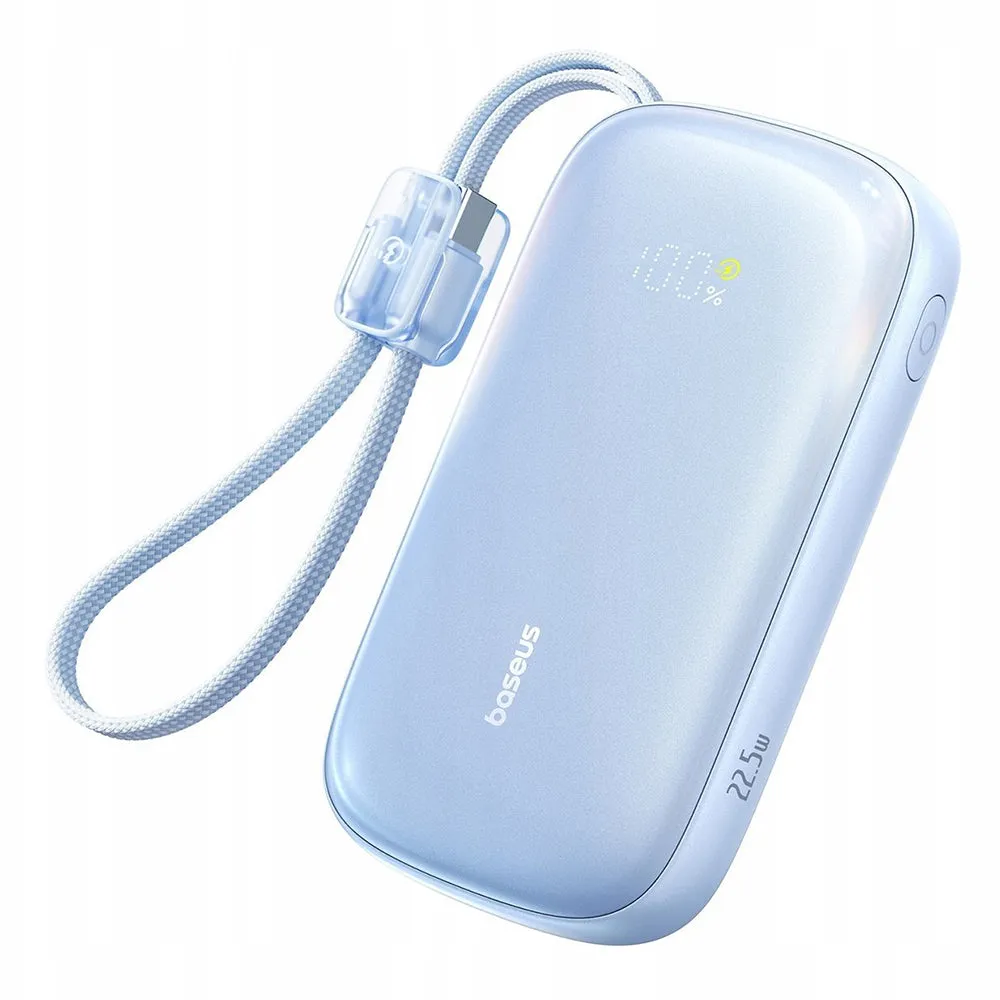 Batteria Esterna Baseus EnerFill FC21 Qpow 3 Ultra, 20000mAh, 22.5W, QC + PD, 1 x USB-A - 1 x USB-C, Blu E0027M03 - immagine 1