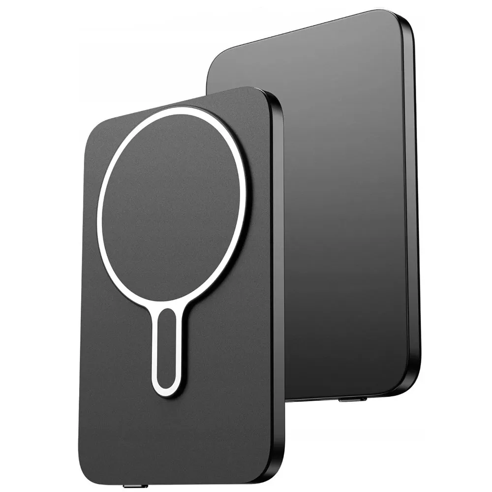 Batteria Esterna Wireless 3MK MagSnap Go, 5000mAh, 20W, PD + FQI, 1 x QI - 1 x USB-C, Grigio - immagine 1