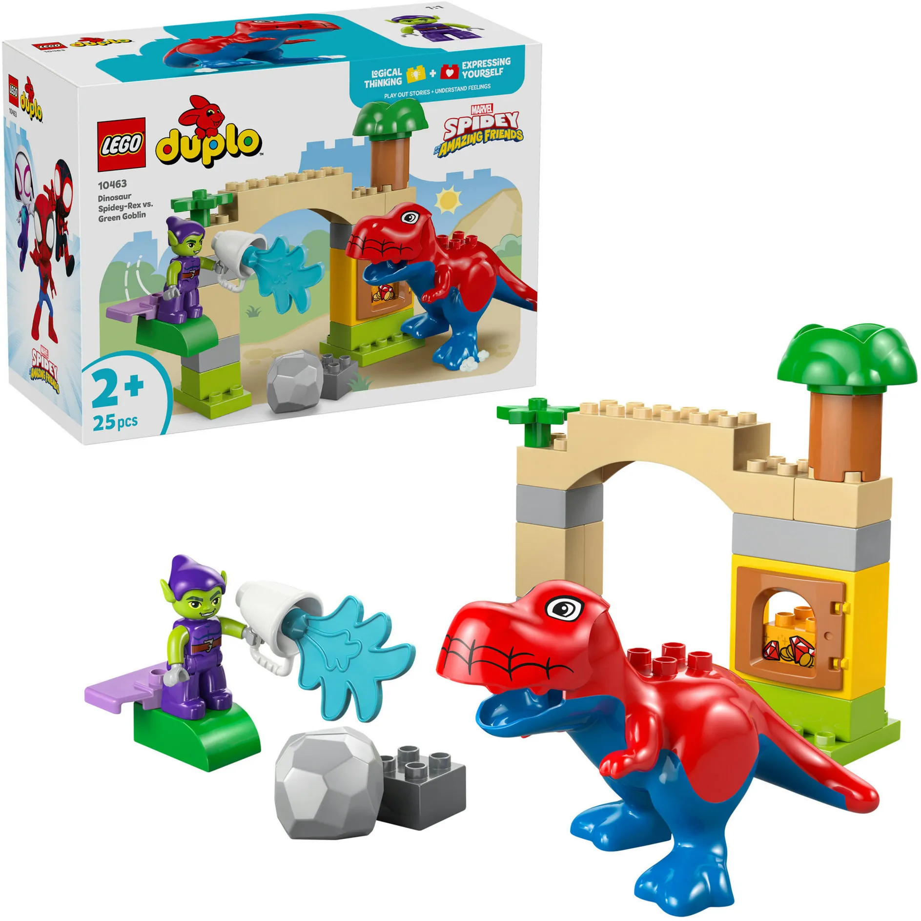 DUPLO Disney Spidey-Rex vs. Green Goblin, Giochi di costruzione - immagine 1