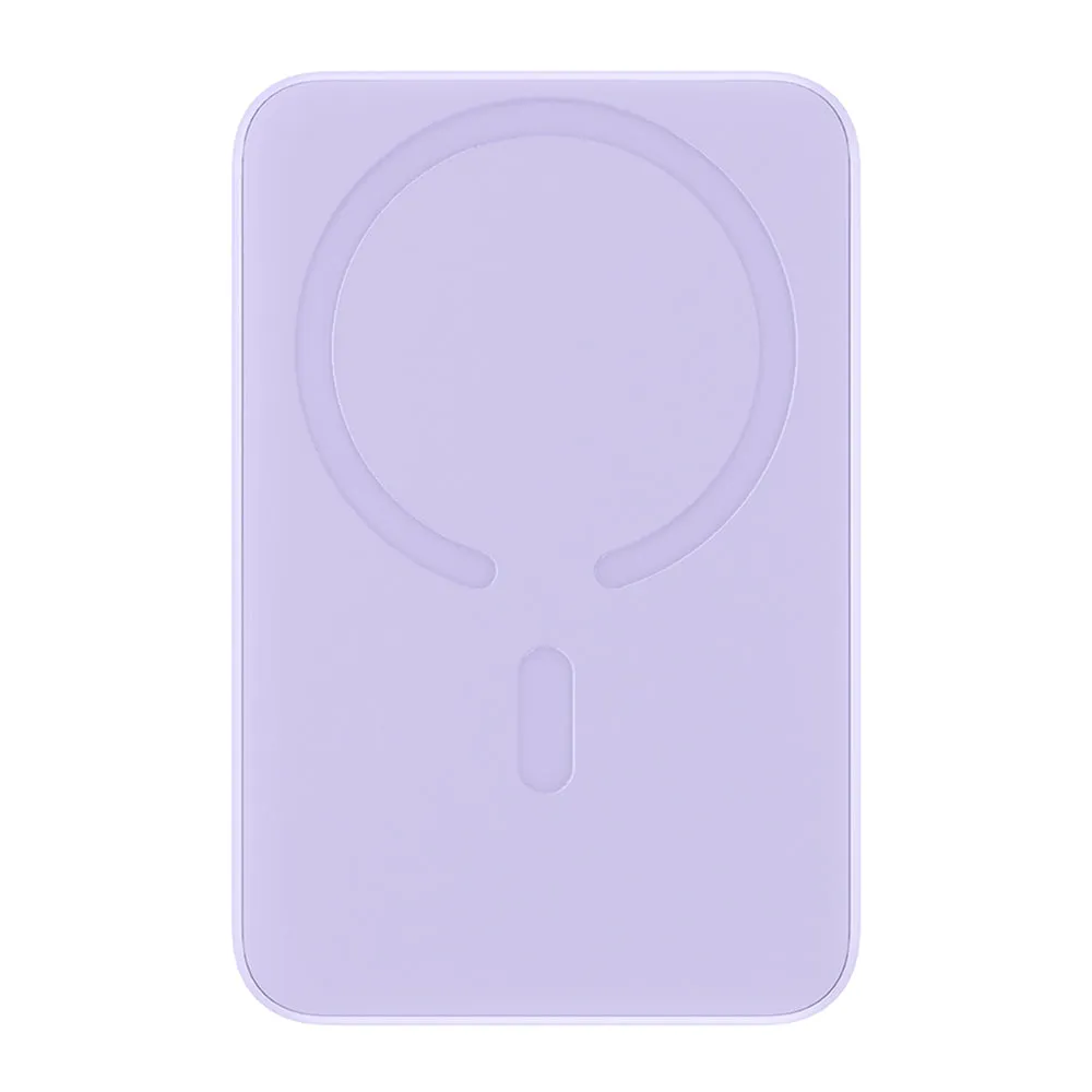 Batteria Esterna Wireless Baseus Magnetic Mini, 10000mAh, 20W, PD + FQI, 1 x QI - 1 x USB-C, Viola PPCX110105 - immagine 1