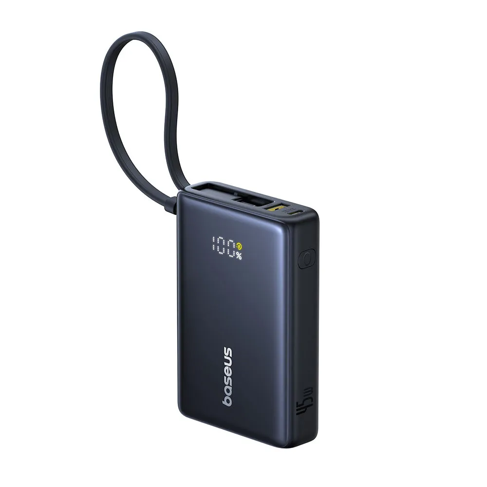 Batteria Esterna Baseus PicoGo, 10000mAh, 45W, QC + PD, 1 x USB-A - 2 x USB-C, Nera P10076803123-00 - immagine 1