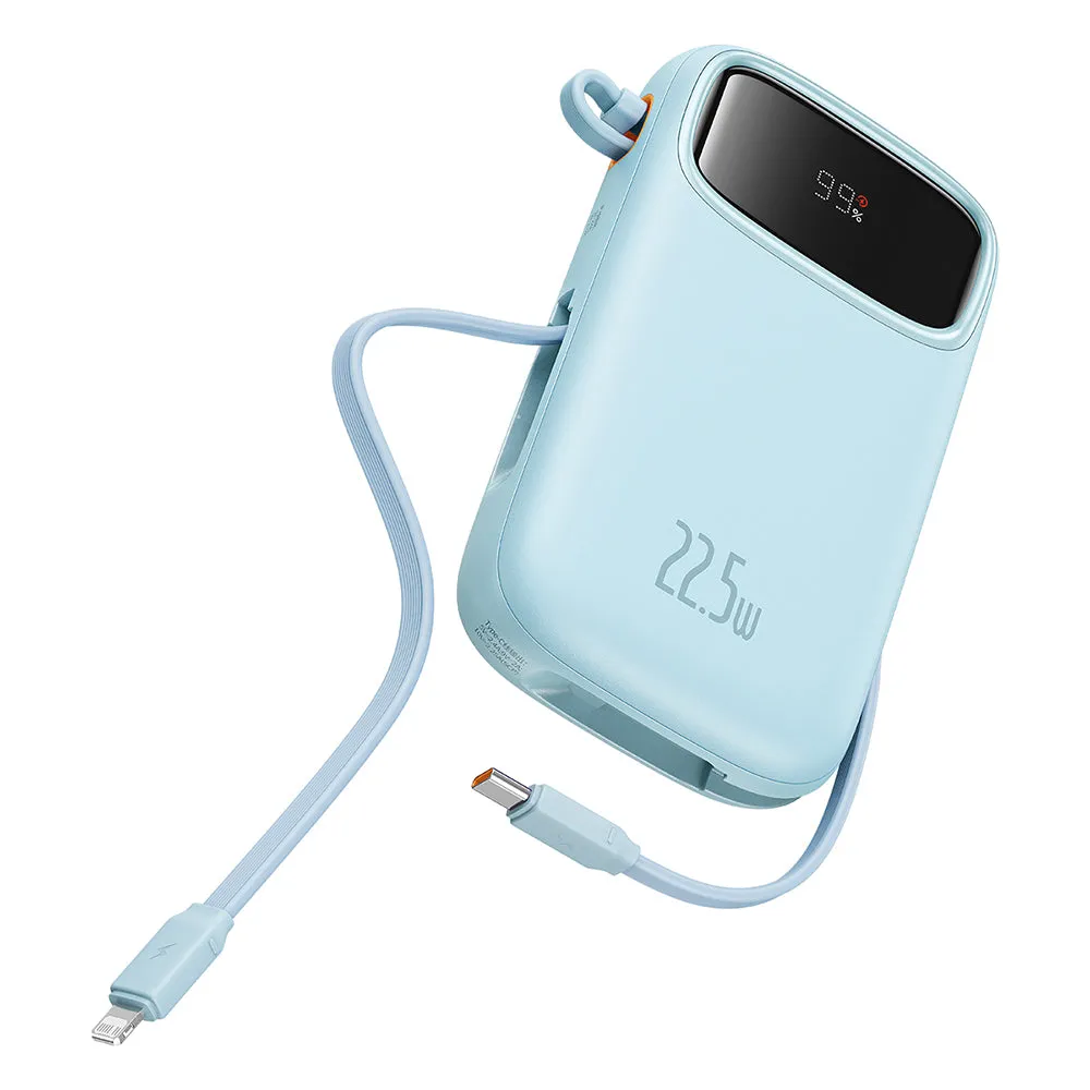Batteria Esterna Baseus Qpow Pro+, 20000mAh, 22.5W, QC + PD, 1 x Lightning - 1 x USB-A - 2 x USB-C, Blu P10055002313-00 - immagine 1