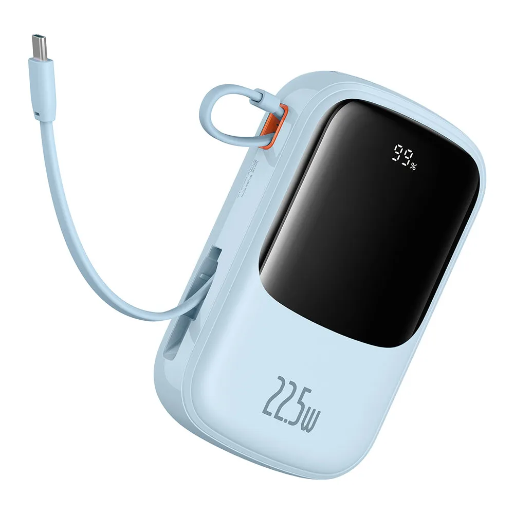 Batteria Esterna Baseus Qpow Pro+, 20000mAh, 22.5W, QC + PD, 1 x USB-A - 2 x USB-C, Blu P10067103313-00 - immagine 1
