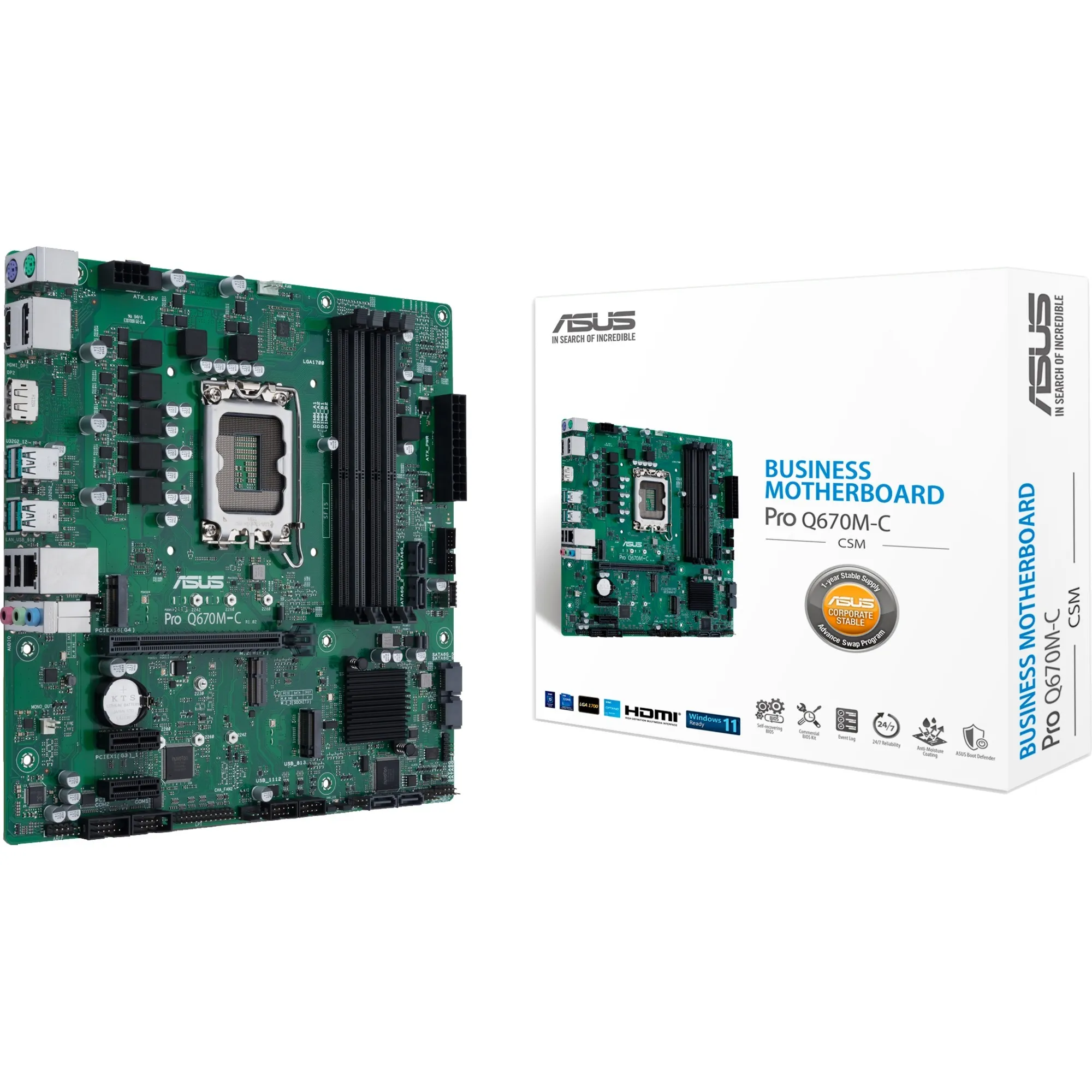 PRO Q670M-C-CSM Intel Q670 LGA 1700 micro ATX - immagine 1