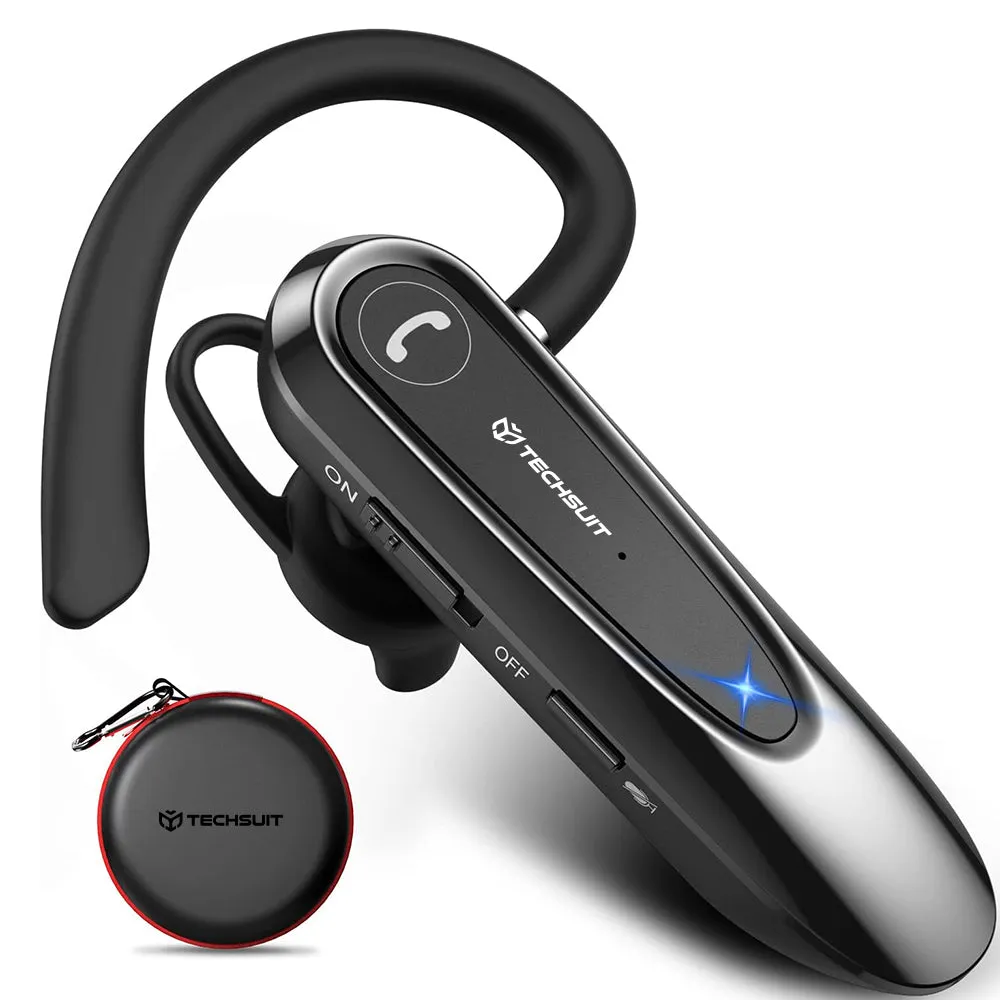Auricolare Bluetooth Techsuit CB2 AirTalk, A2DP, Nero - immagine 1