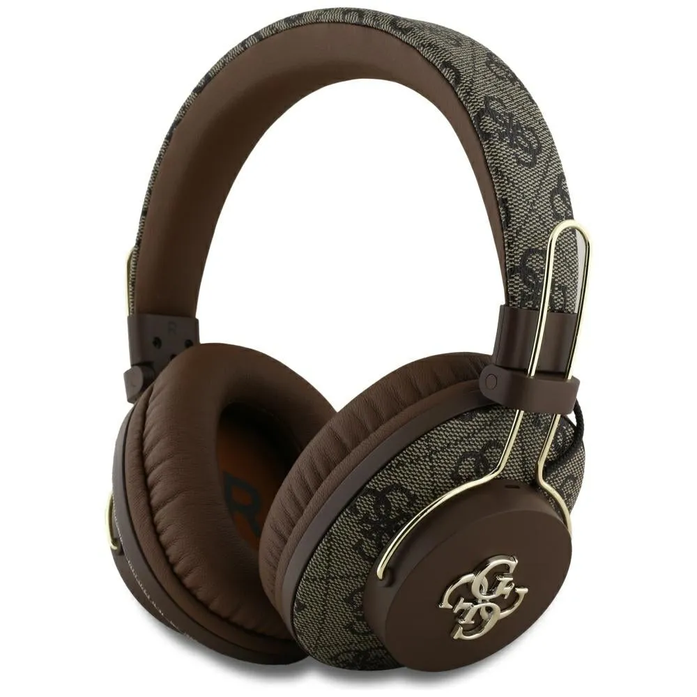 Auricolare Bluetooth Guess 4G con Logo Metallico, A2DP, Marrone - immagine 1