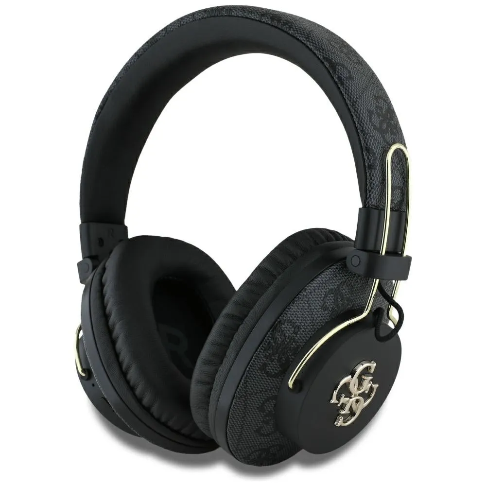 Auricolare Bluetooth Guess 4G con logo in metallo, A2DP, Nero - immagine 1