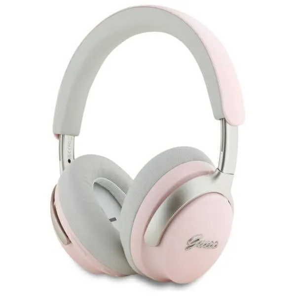 Auricolare Bluetooth Guess Metal Script Logo, A2DP, ANC, Rosa - immagine 1