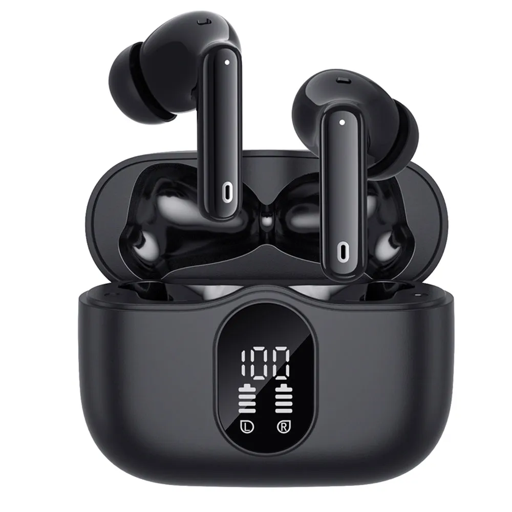 Auricolare Bluetooth Techsuit CW3 WaveBeat 100, TWS, ANC, Nero - immagine 1