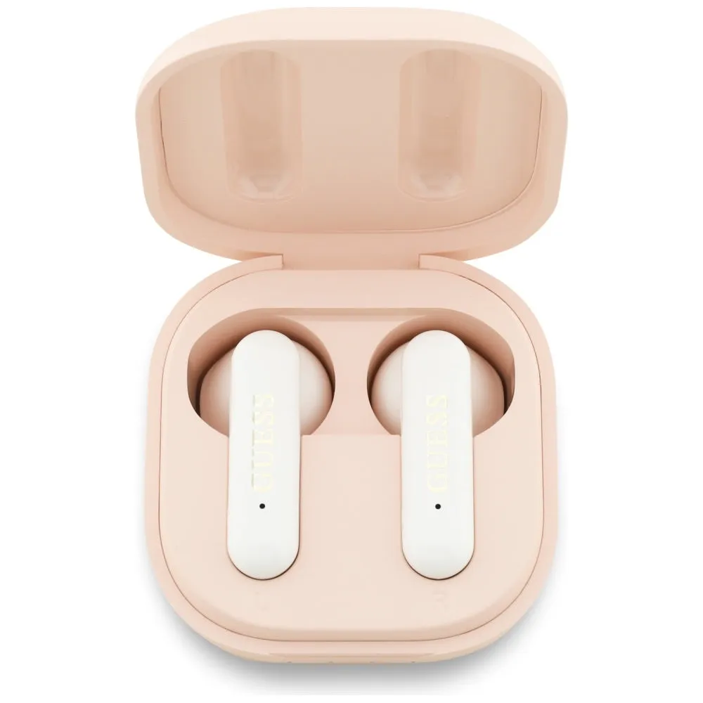 Auricolari Bluetooth Guess 4G Metal Logo, TWS, Rosa - immagine 1