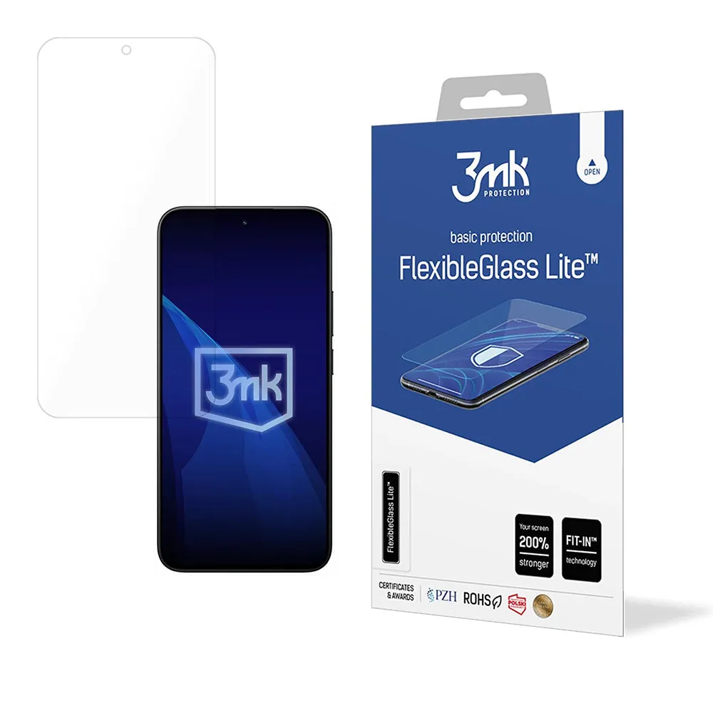 Pellicola Protettiva Schermo 3MK FlexibleGlass Lite per Xiaomi 15T Pro, Vetro Flessibile, Full Glue - immagine 1