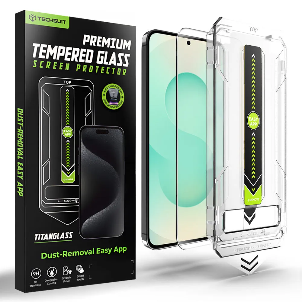 Pellicola protettiva Schermo Techsuit TitanGlass CrystalHD per Samsung Galaxy S26 Plus S947, Vetro Temperato, Full Glue - immagine 1