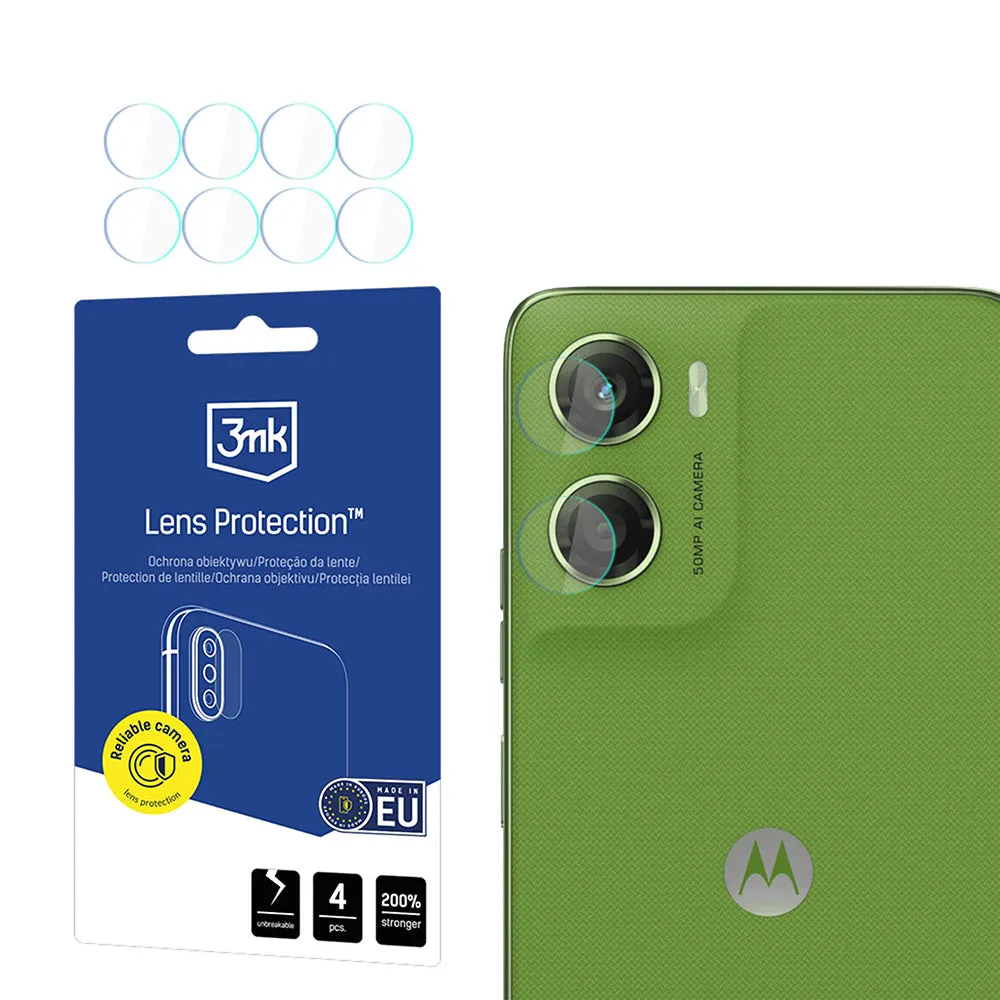 Pellicola Protettiva Posteriore 3MK Protection per Motorola Moto G06, Vetro Temperato, Set 4 pezzi, Trasparente - immagine 1