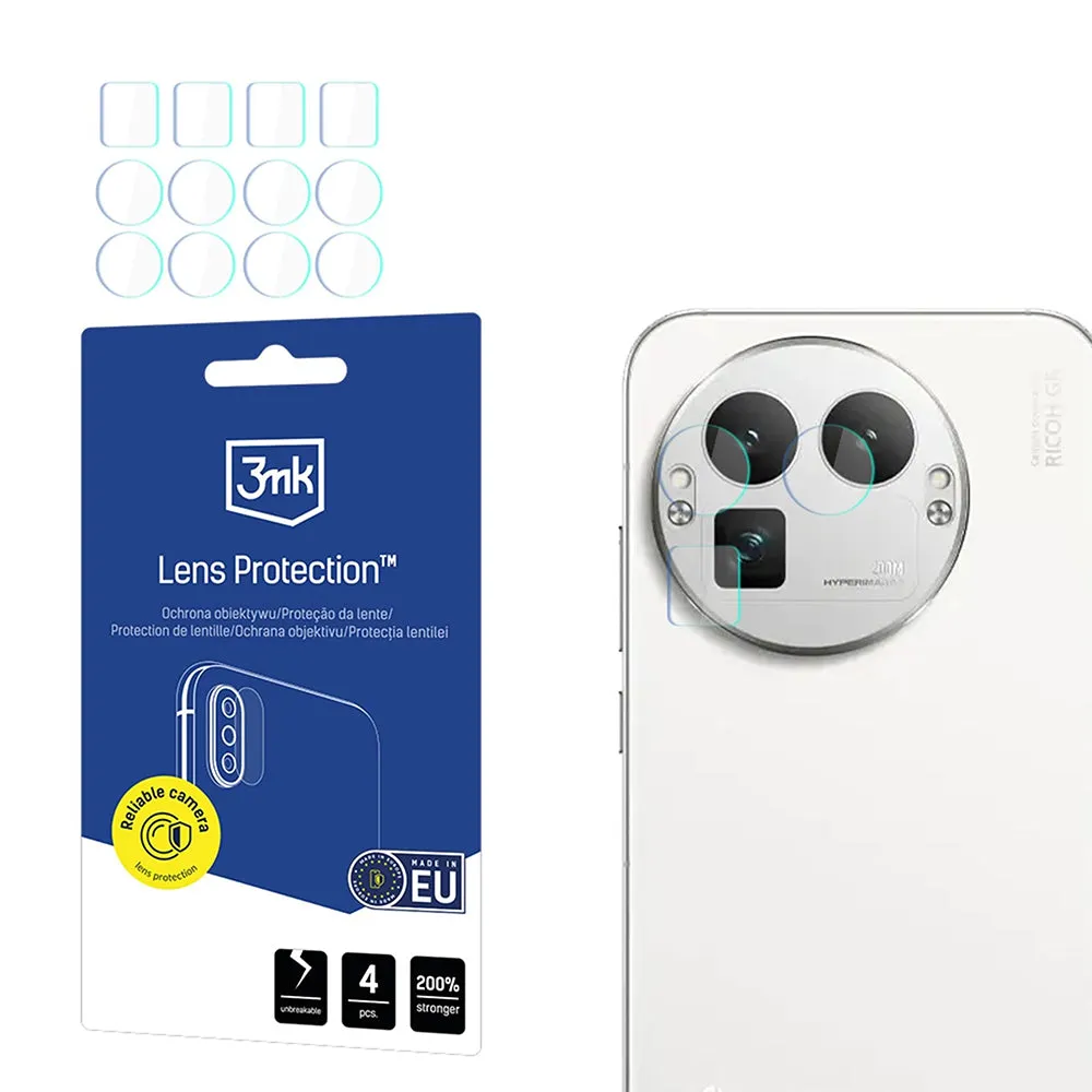 Pellicola protettiva per Fotocamera Posteriore 3MK Protection per Realme GT 8 Pro, Vetro Temperato, Set 4 pezzi, Trasparente - immagine 1