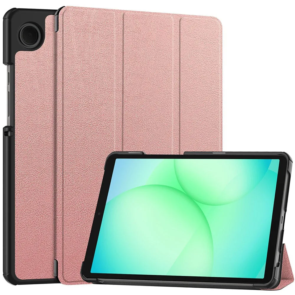 Custodia per Samsung Galaxy Tab A11 / Tab A9, Techsuit, FoldPro, Rosa Dorato - immagine 1