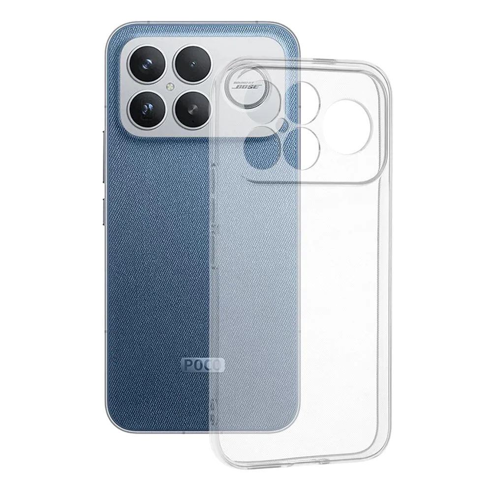 Custodia per Xiaomi Poco F8 Ultra, Techsuit, Clear, Trasparente - immagine 1