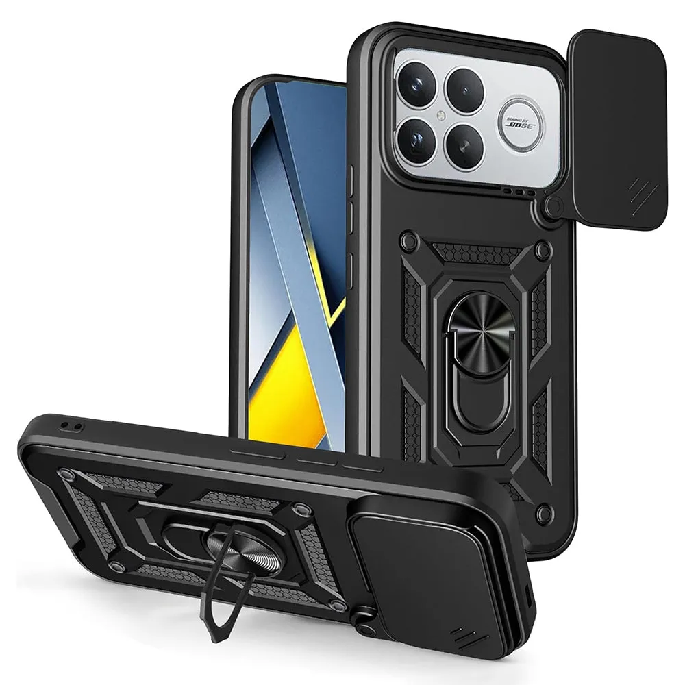 Custodia per Xiaomi Poco F8 Ultra, Techsuit, CamShield, Nera - immagine 1