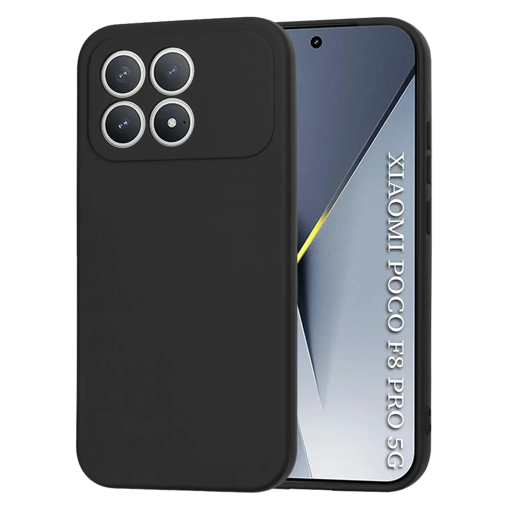 Custodia per Xiaomi Poco F8 Pro, Techsuit, SoftFlex, Nera - immagine 1