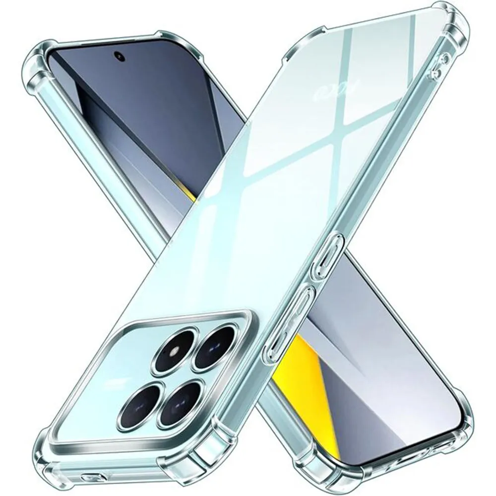 Custodia per Xiaomi Poco F8 Pro, Techsuit, Shockproof Clear, Trasparente - immagine 1