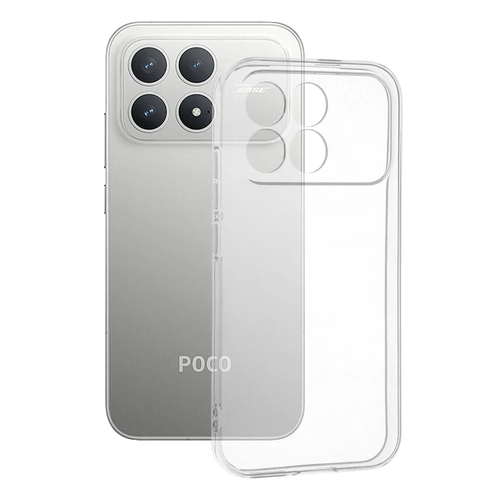 Custodia per Xiaomi Poco F8 Pro, Techsuit, Clear, Trasparente - immagine 1