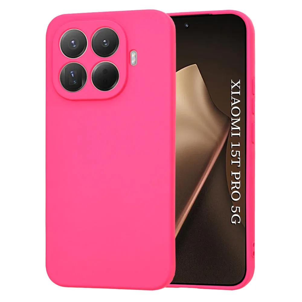 Custodia per Xiaomi 15T Pro, Techsuit, SoftFlex, Rosa Scuro - immagine 1