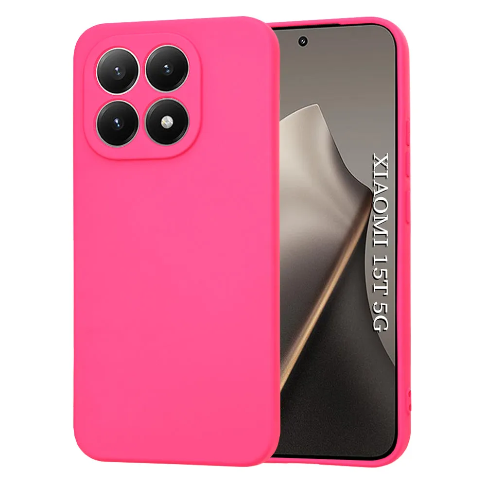 Custodia per Xiaomi 15T, Techsuit, SoftFlex, Rosa Scuro - immagine 1