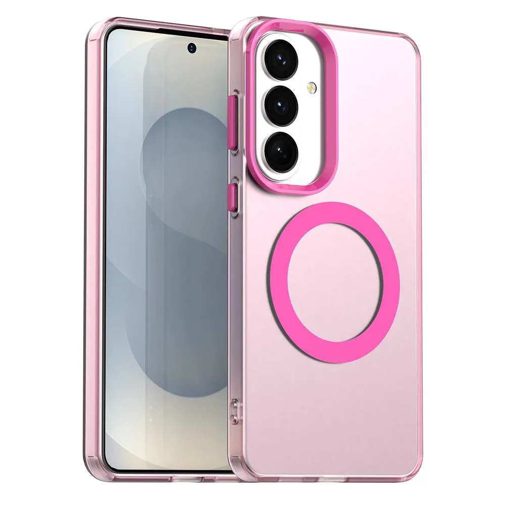 Custodia MagSafe per Samsung Galaxy S26 Plus S947, Techsuit, CandyCase, Rosa - immagine 1