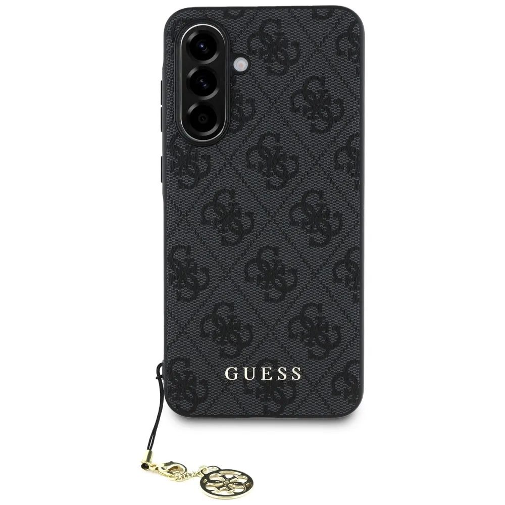 Custodia per Samsung Galaxy A56 A566, Guess, 4G Charm, Nera - immagine 1