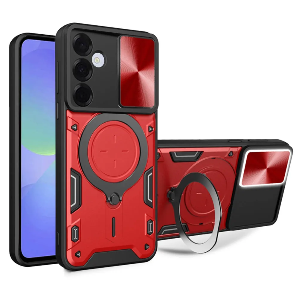 Custodia per Samsung Galaxy A37 5G, Techsuit, CamGuard Pro, Rossa - immagine 1