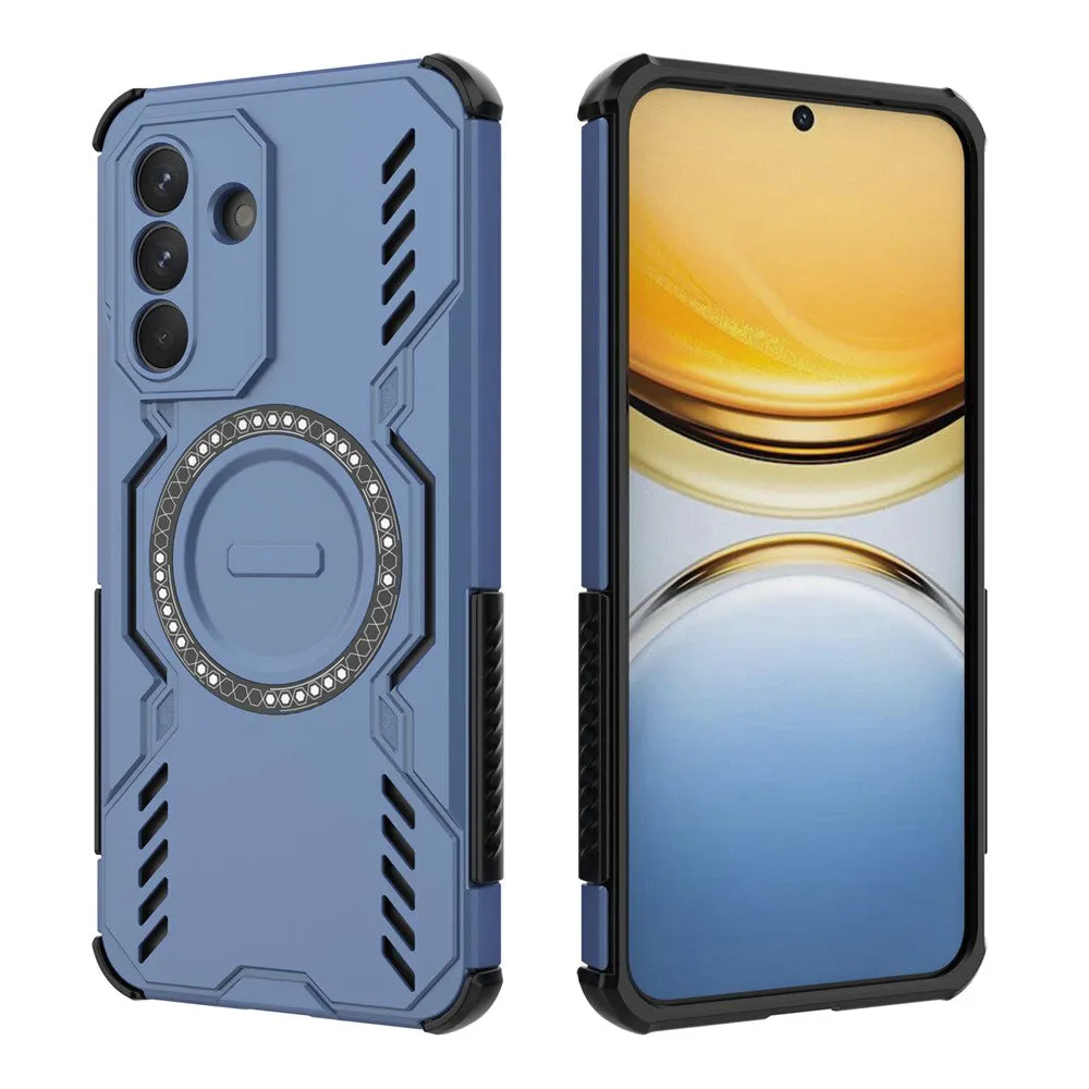Custodia MagSafe per Samsung Galaxy A37 5G, Techsuit, ArmorMag, Blu - immagine 1