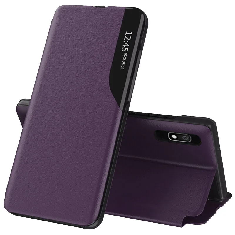 Custodia per Samsung Galaxy A10 A105 / M10 M105, Techsuit, eFold, Viola - immagine 1