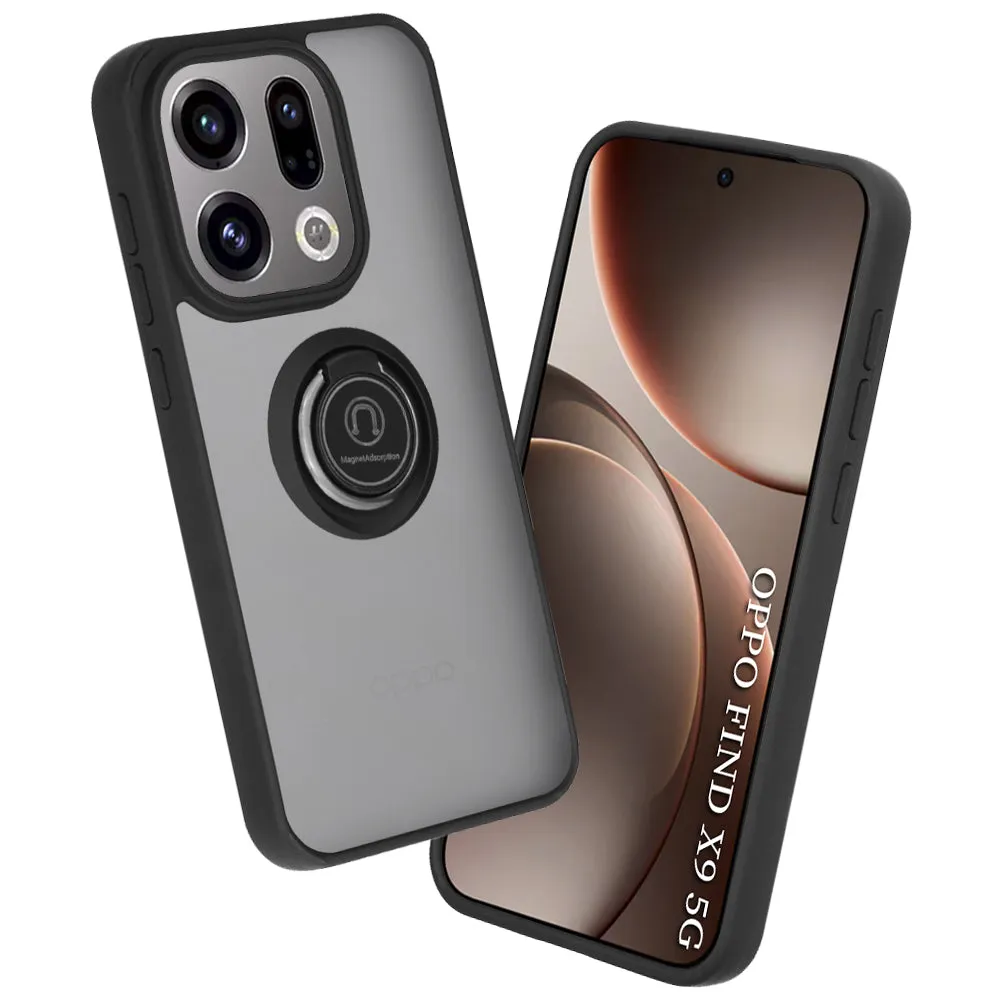 Custodia per Oppo Find X9, Techsuit, Glinth, Nera - immagine 1