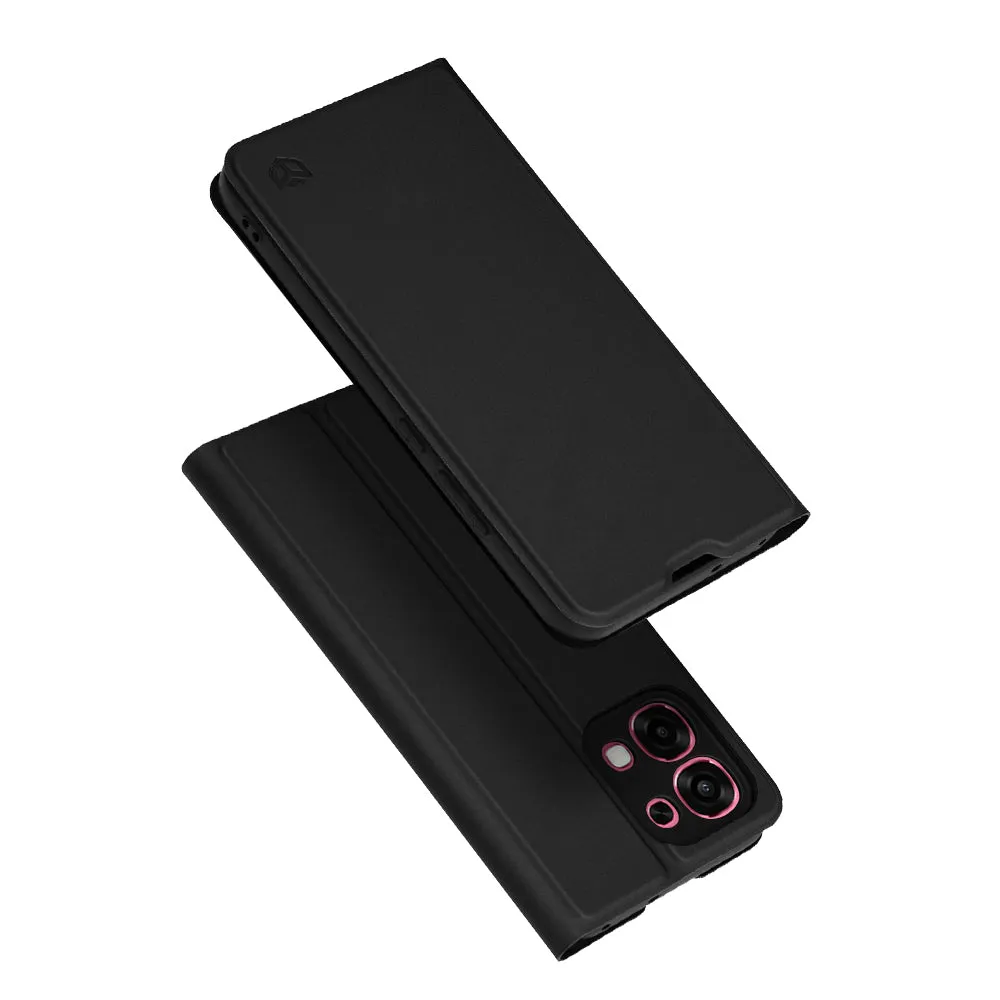 Custodia per Oppo A6 Pro 5G / A6 Pro 4G, Techsuit, Magskin Book, Nera - immagine 1