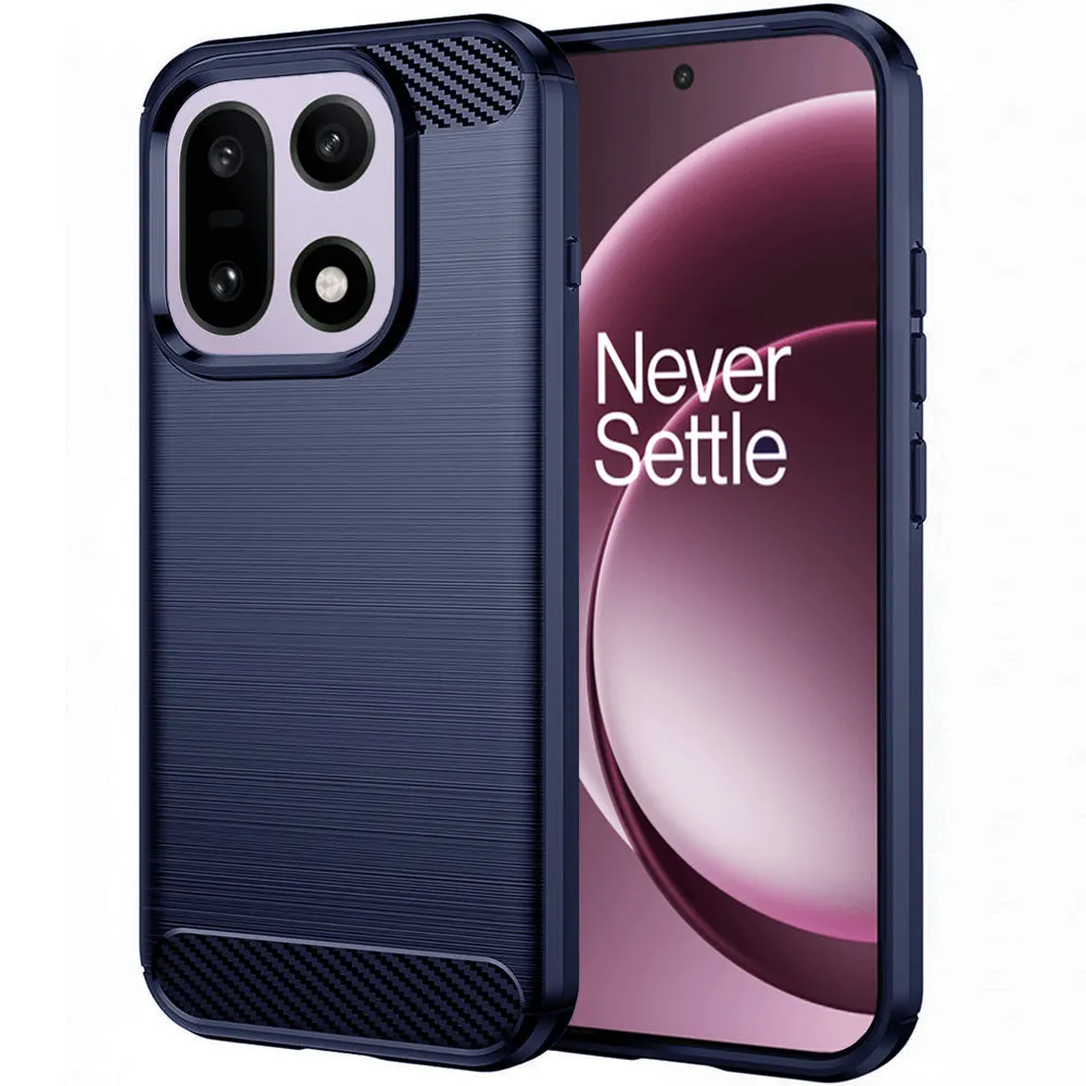 Custodia per OnePlus 15, Techsuit, Carbonio, Blu - immagine 1