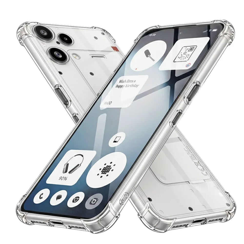 Custodia per Nothing Phone (3a) Lite, Techsuit, Shockproof Clear, Trasparente - immagine 1