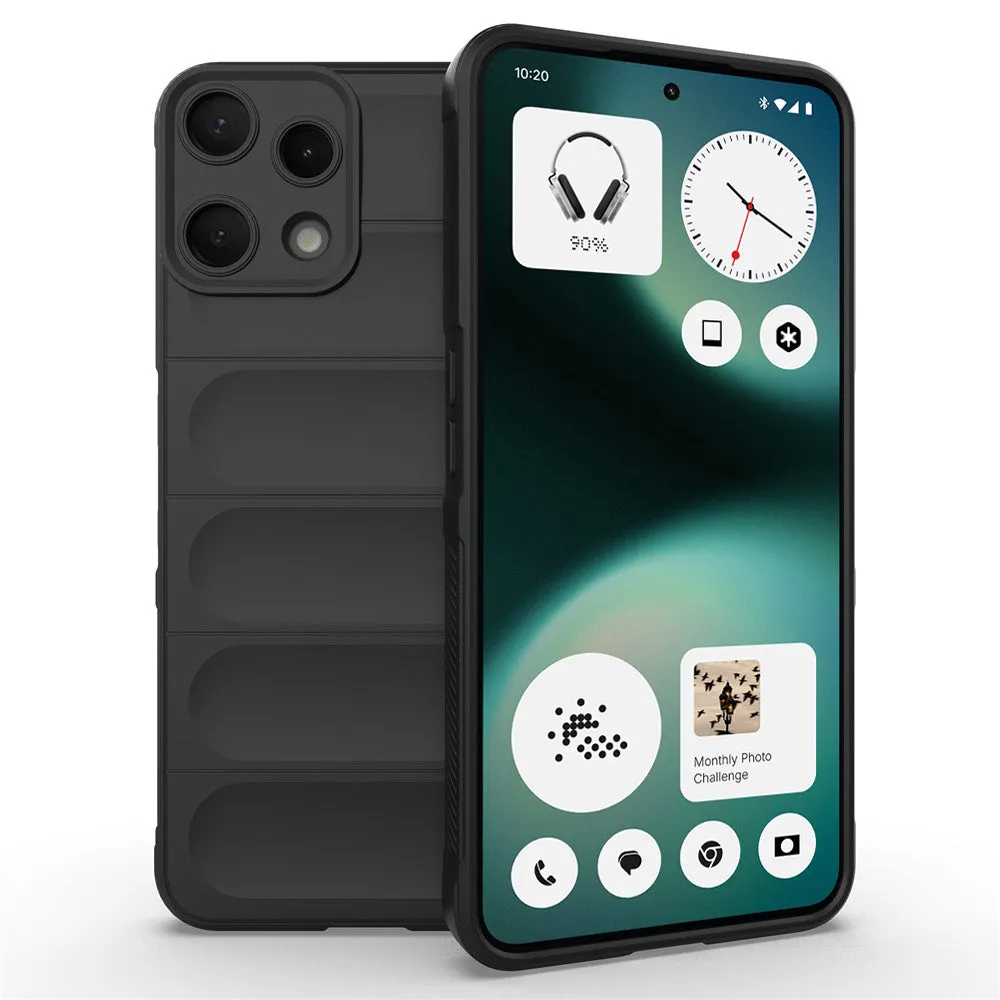 Custodia per Nothing Phone (3a) Lite, Techsuit, Magic Shield, Nera - immagine 1