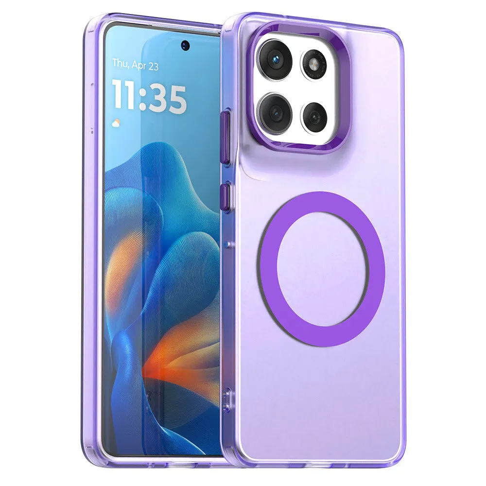 Custodia MagSafe per Motorola Moto G86, Techsuit, CandyCase, Viola - immagine 1